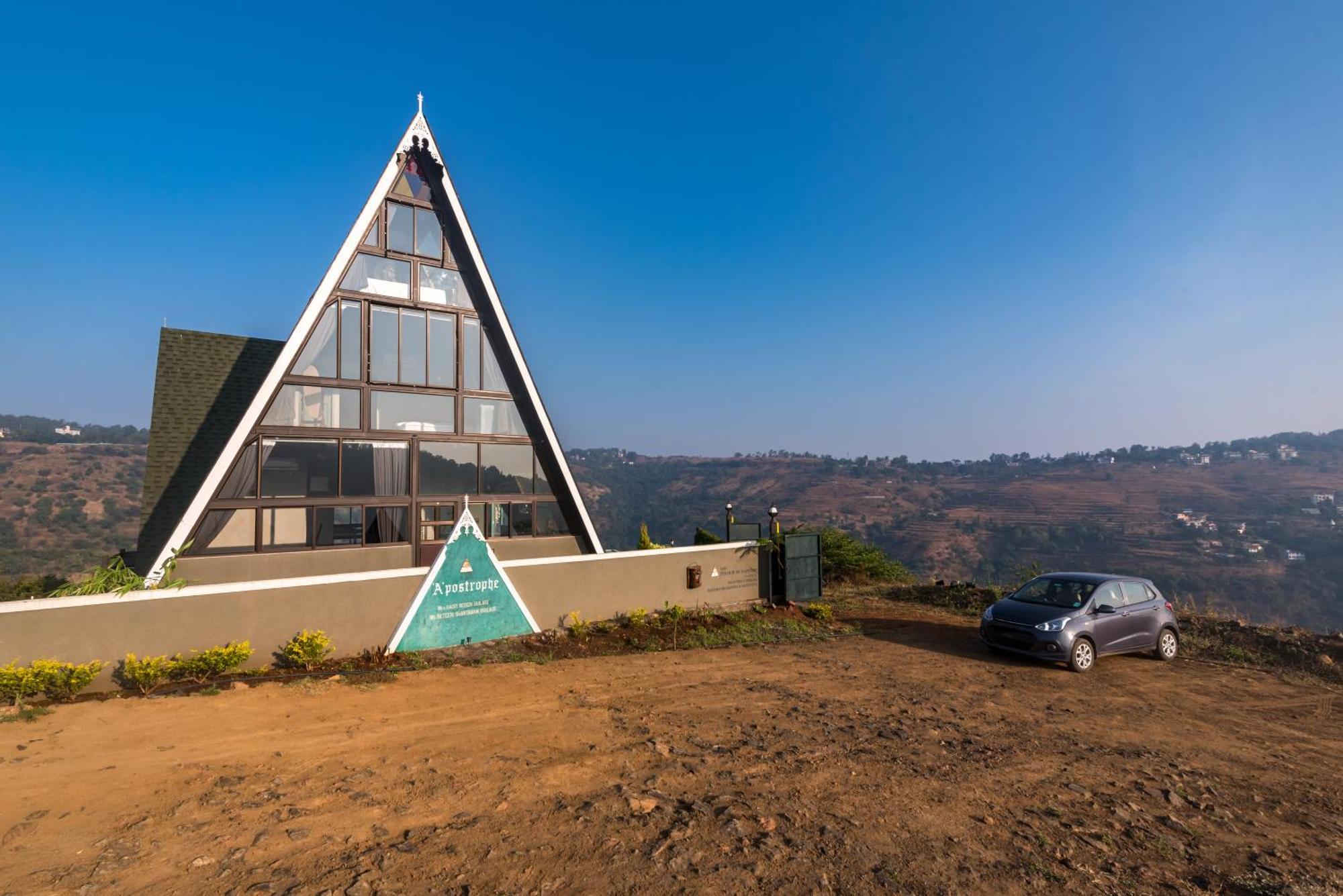 Saffronstays A Vantage, Panchgani - A Pyramid Shaped Unique Luxury Villa With Infinity Valley Views Exteriér fotografie